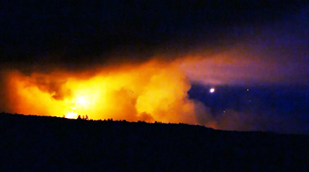  explosions at Ukrainian ammo Photograph:(Reuters) 
